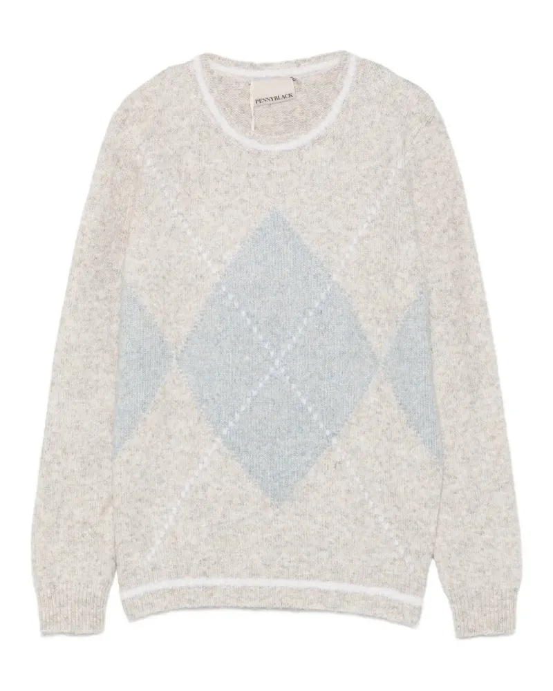 Pennyblack argyle-pattern sweater - Nude Nude