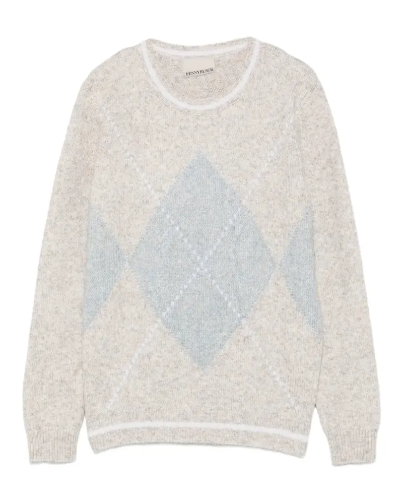 Pennyblack Pullover mit Argyle-Muster - Nude Nude