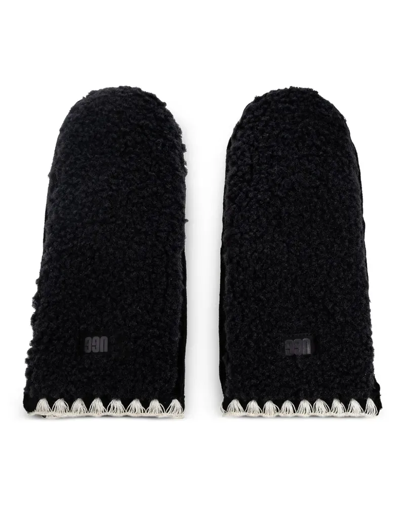 UGG Handschuhe mit Wellensaum - Schwarz Schwarz