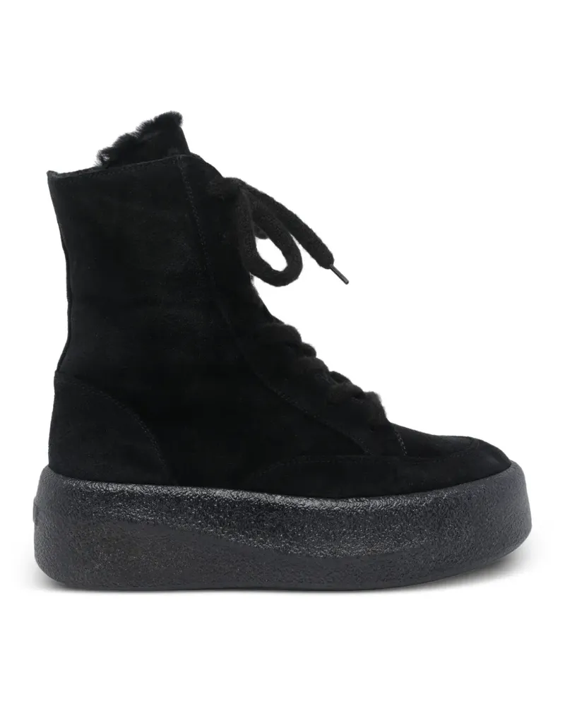 Vic Matié Schnürstiefel mit runder Kappe - Schwarz Schwarz