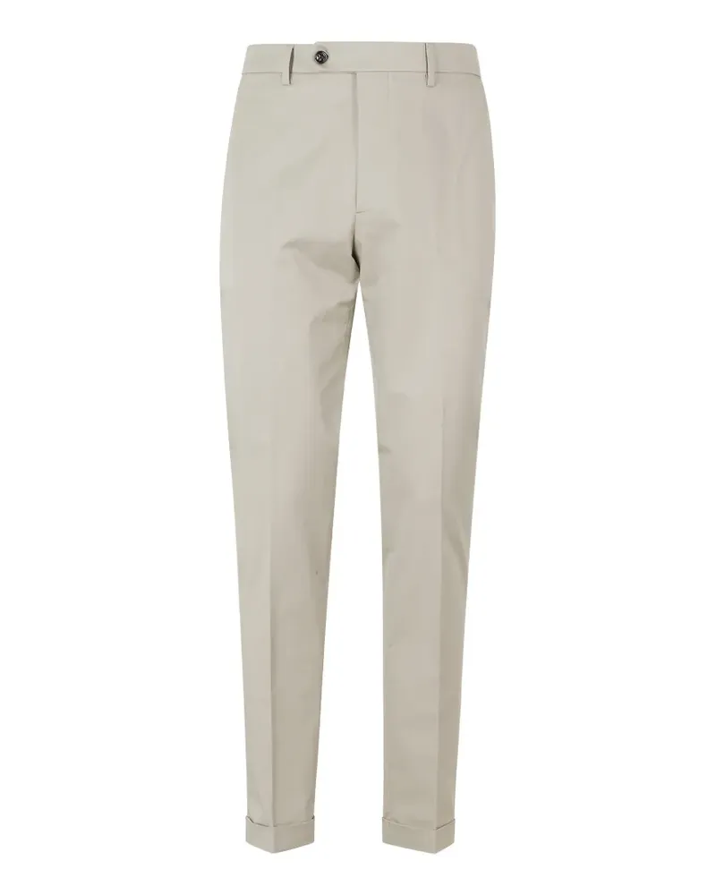 Berwich pressed-crease turn-up trousers - Nude Nude