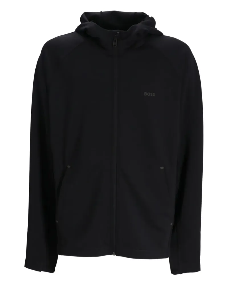 HUGO BOSS Kapuzenjacke mit Reißverschluss - Schwarz Schwarz