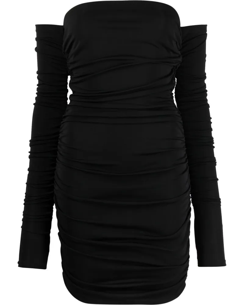 ANDAMANE Schulterfreies Kleid - Schwarz Schwarz