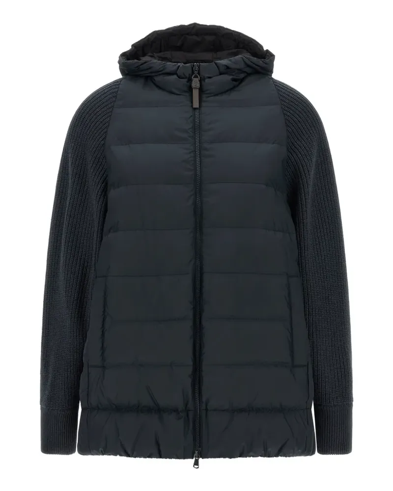 Brunello Cucinelli quilted down jacket - Blau Blau