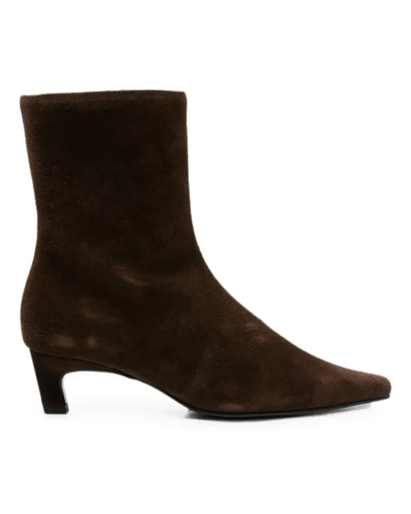 Alohas suede pointed-toe ankle boots - Braun Braun