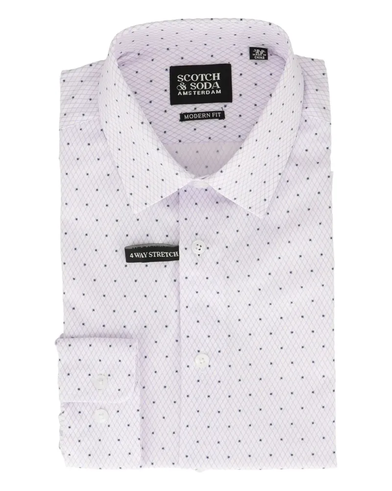 Scotch&Soda Hemd im Mustermix - Weiß Weiß
