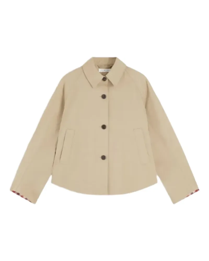 Tommy Hilfiger raglan-sleeve storm-flap jacket - Nude Nude