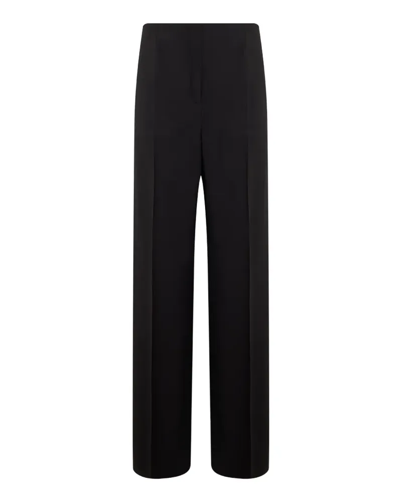 Alberta Ferretti Wide-Leg-Hose mit Abnähern - Schwarz Schwarz