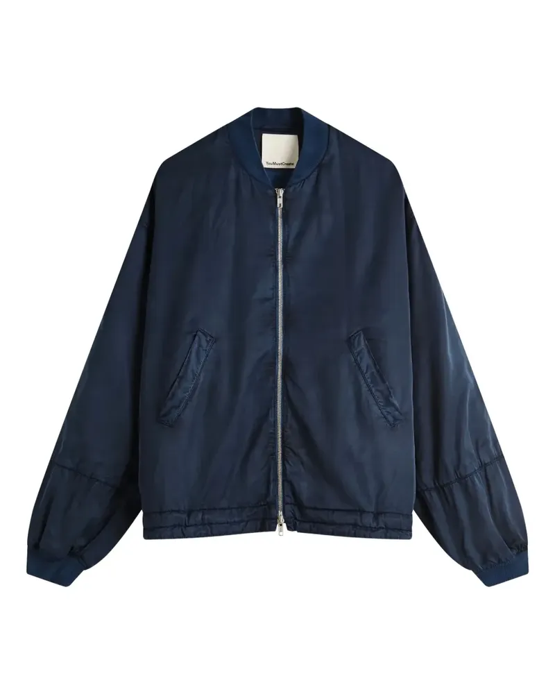 YMC Basement Bomberjacke - Blau Blau