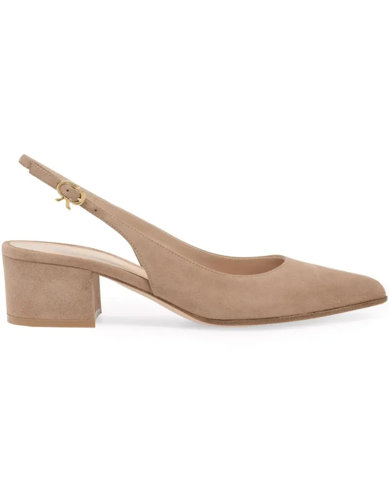 Gianvito Rossi Piper Pumps 45mm - Nude Nude