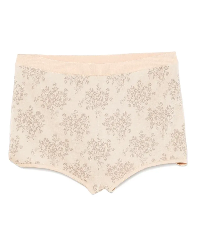 Fendi Shorts aus Bouquet-Jacquard - Nude Nude