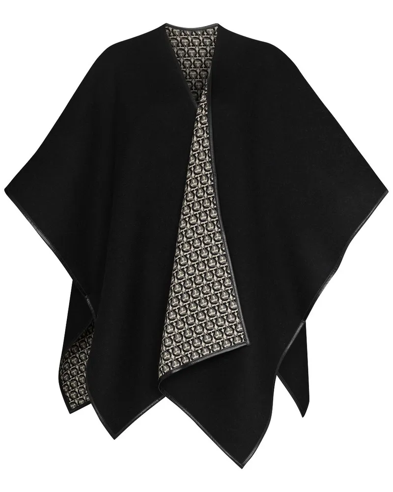 Ferragamo Gancini Cape Schwarz