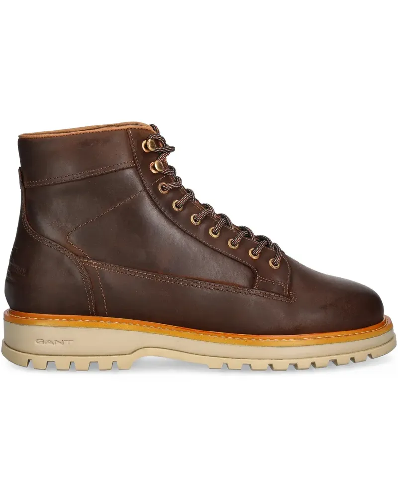 Gant Schnürstiefel mit Profilsohle - Braun Braun