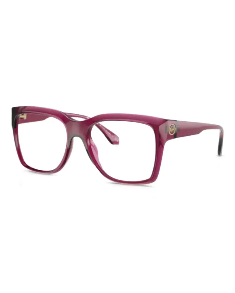 Michael Kors logo square-frame glasses - Rot Rot