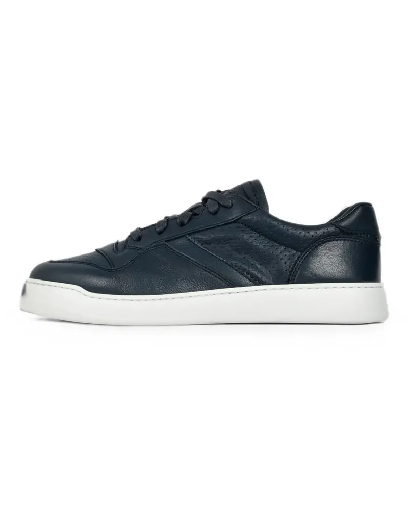 Doucal´s perforated leather sneakers - Blau Blau