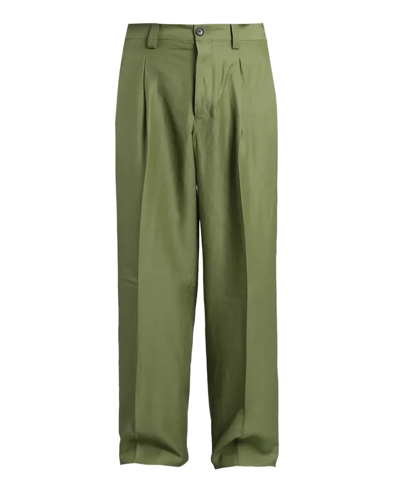 Laneus pleated wide-leg trousers - Grün Grün