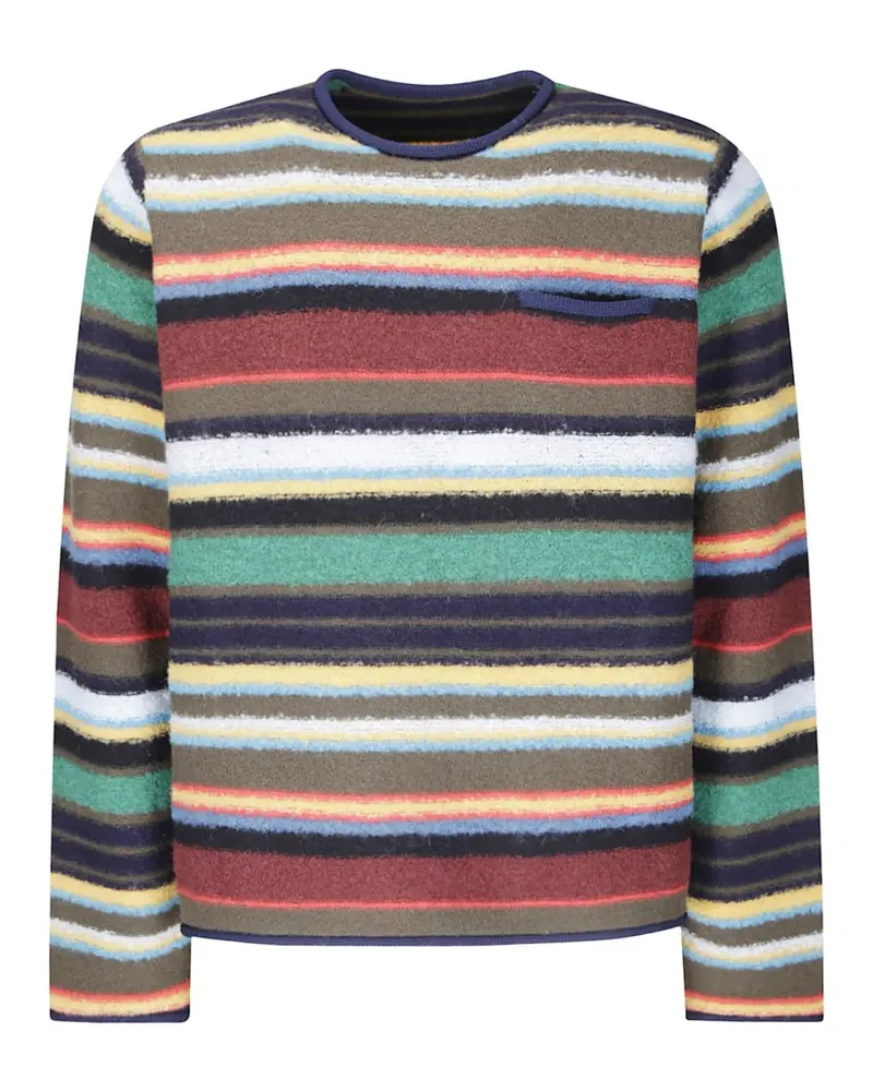 Sacai Gestreifter Pullover - Rot Rot