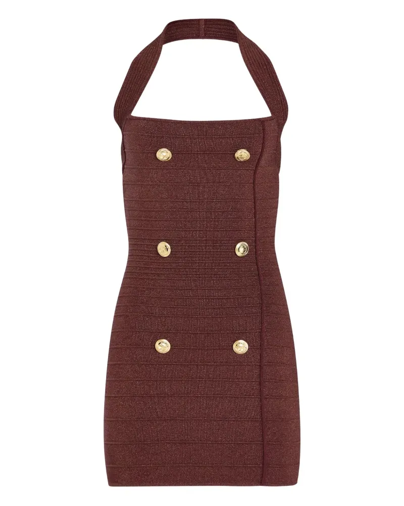 Retrofête Harlynn Minikleid mit Riemendetail - Braun Braun