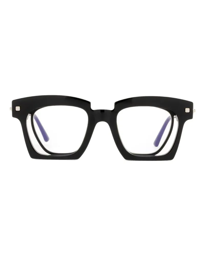 KUBORAUM J9 square-frame glasses - Schwarz Schwarz
