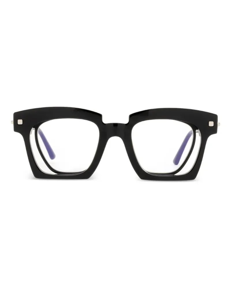 KUBORAUM J9 Brille mit eckigem Gestell - Schwarz Schwarz