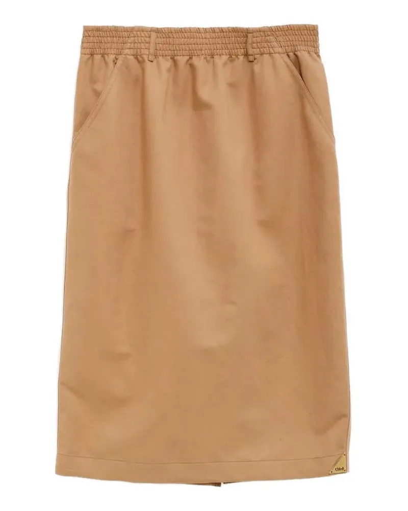 Chloé elastic-waist skirt - Nude Nude