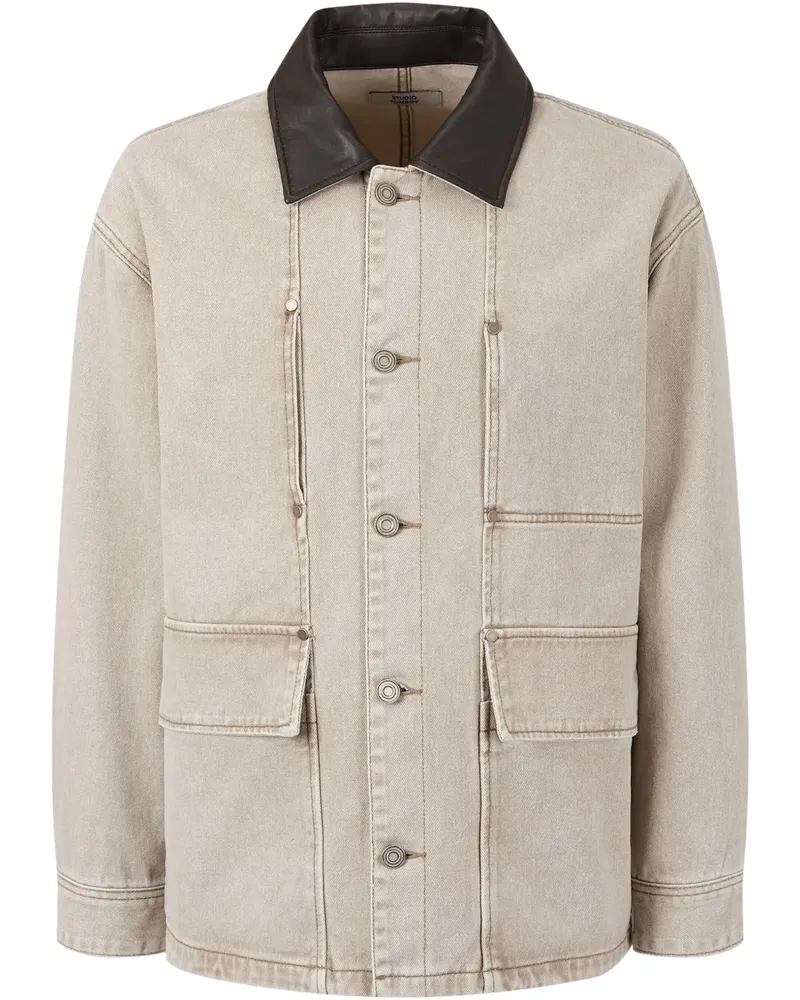 STUDIO TOMBOY Jacke mit Kontrastkragen - Nude Nude