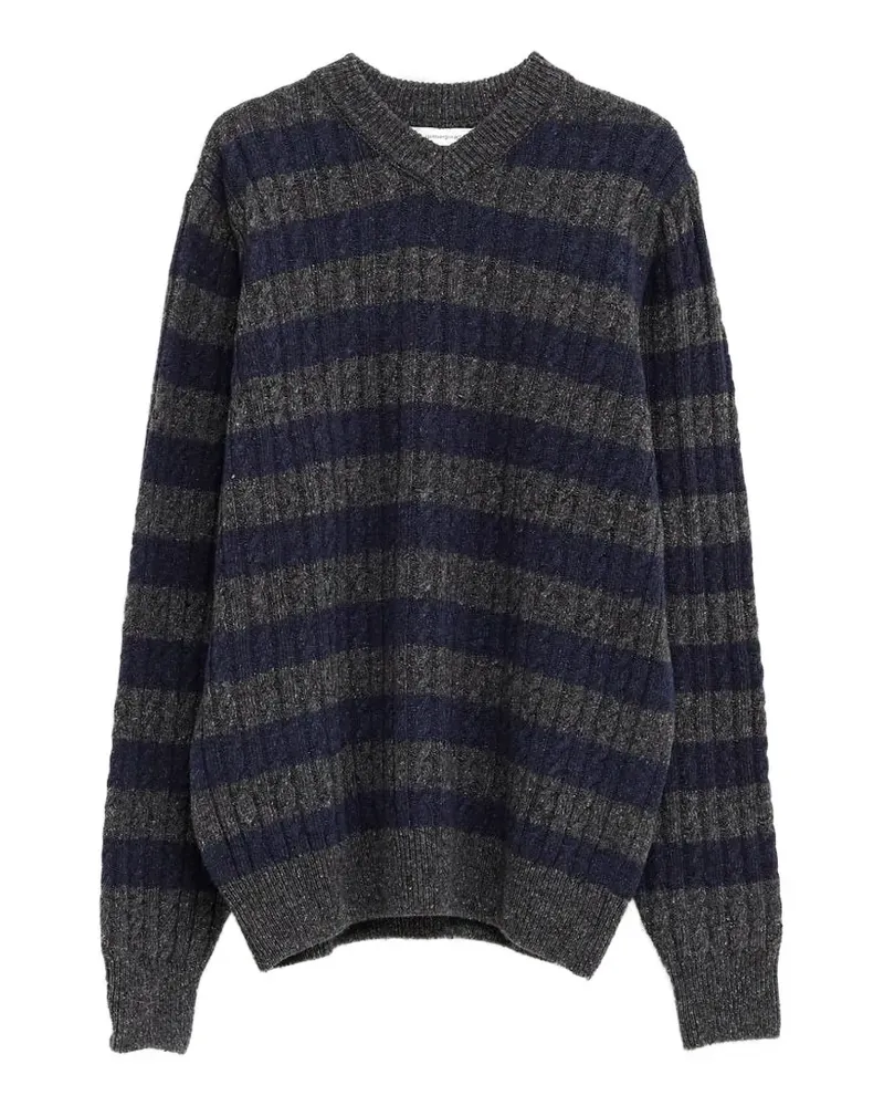 GIMAGUAS Martin striped cable-knit jumper - Grau Grau