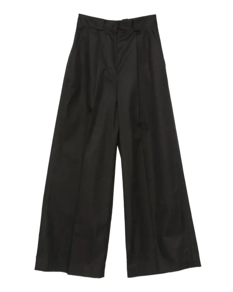 Balenciaga high-waist belt-loops trousers - Schwarz Schwarz