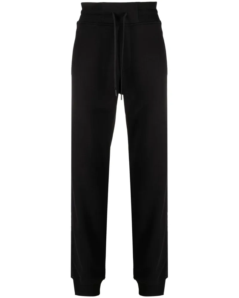 Versace Jeans Jogginghose mit Logo-Streifen - Schwarz Schwarz