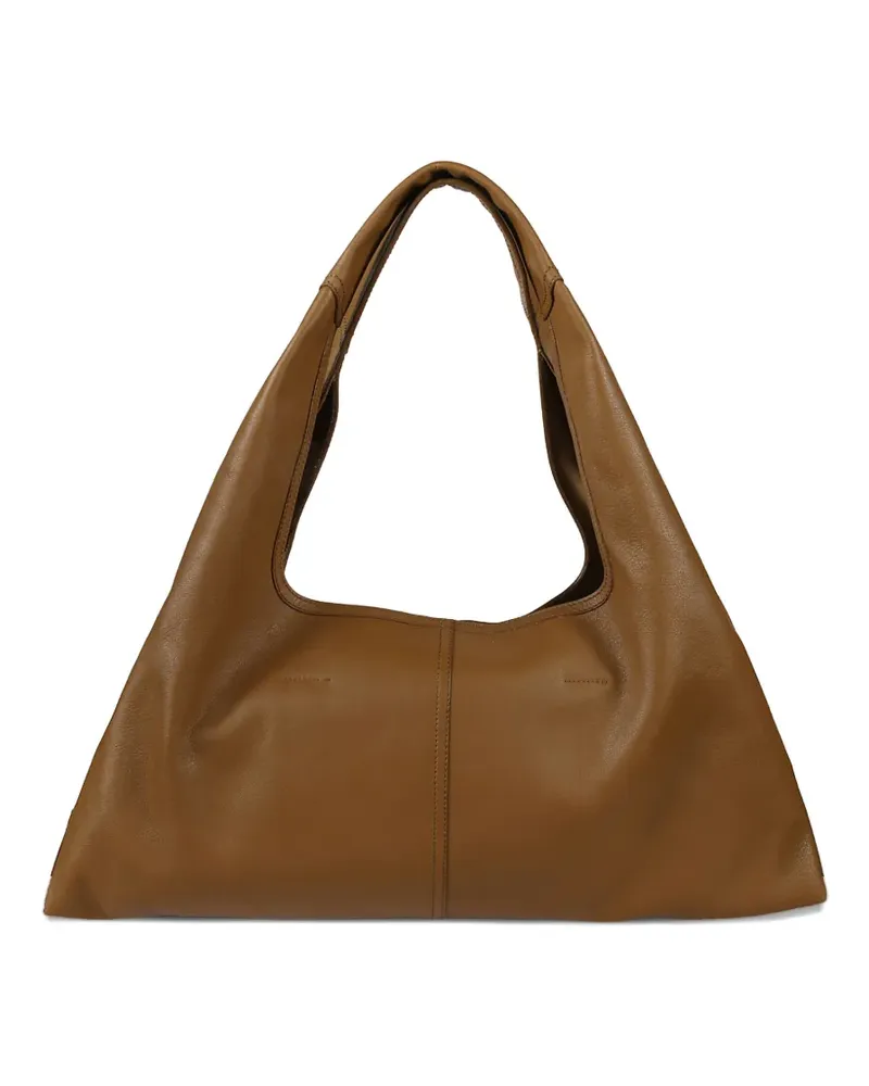 AMI Paris Etienne leather shoulder bag - Braun Braun