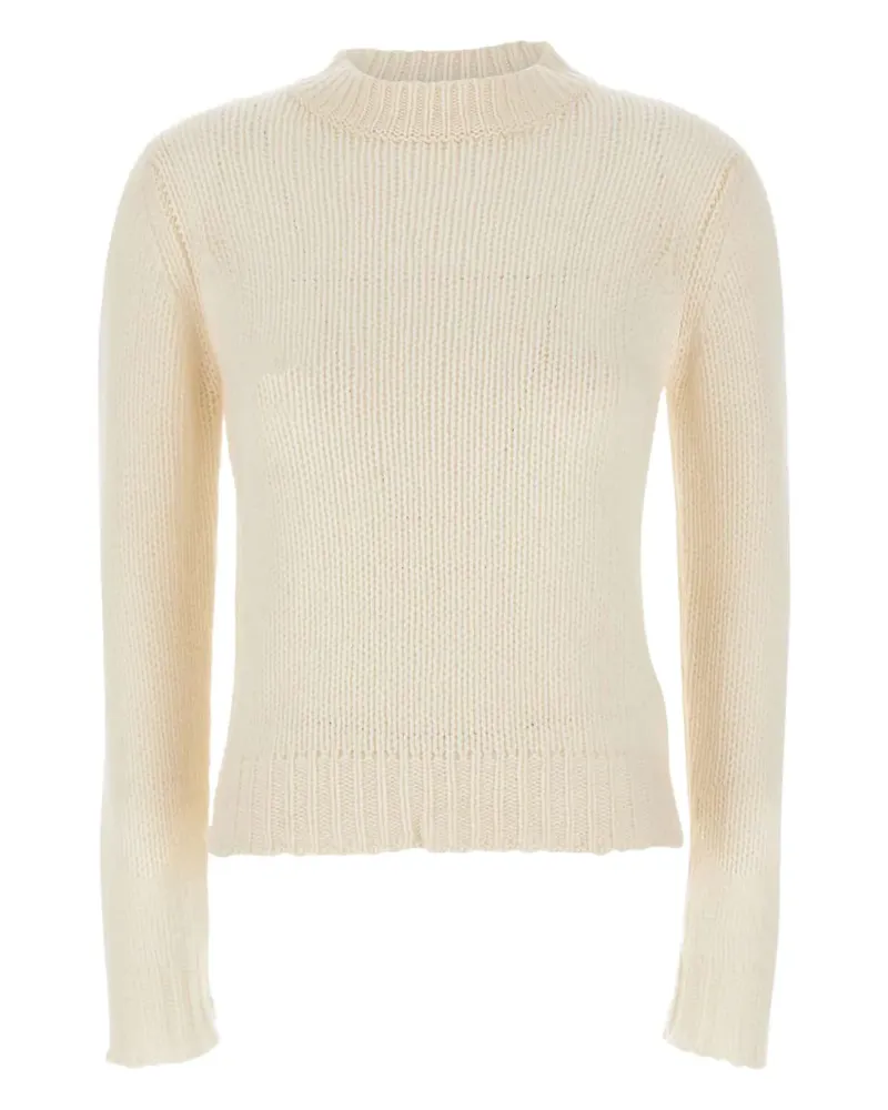 Max Mara Gerippter Kaschmirpullover - Nude Nude
