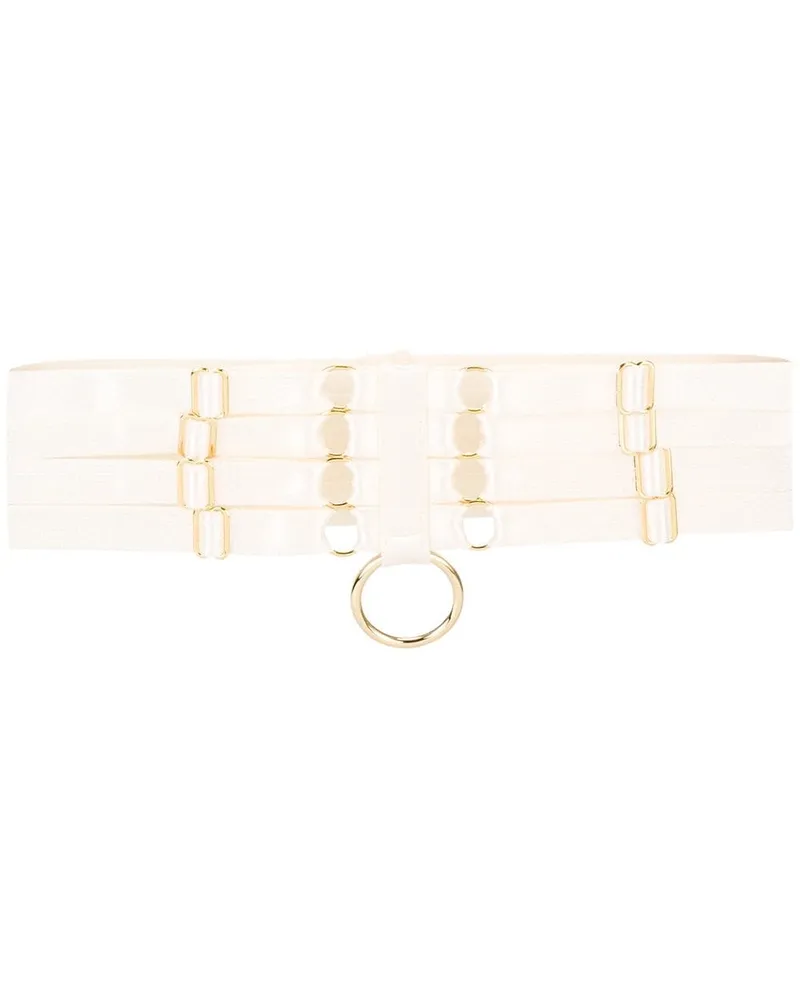 Bordelle Strumpfbänder im Bondage-Stil - Nude Nude