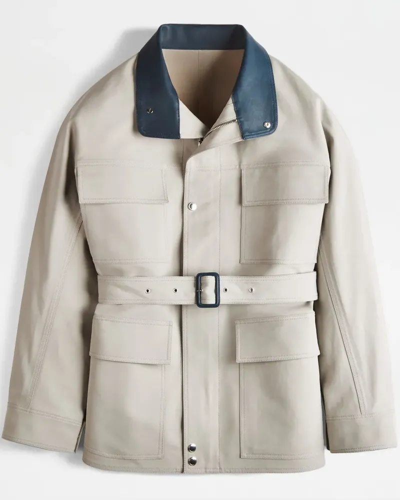 TOD'S Einreihiger Mantel - Grau Grau