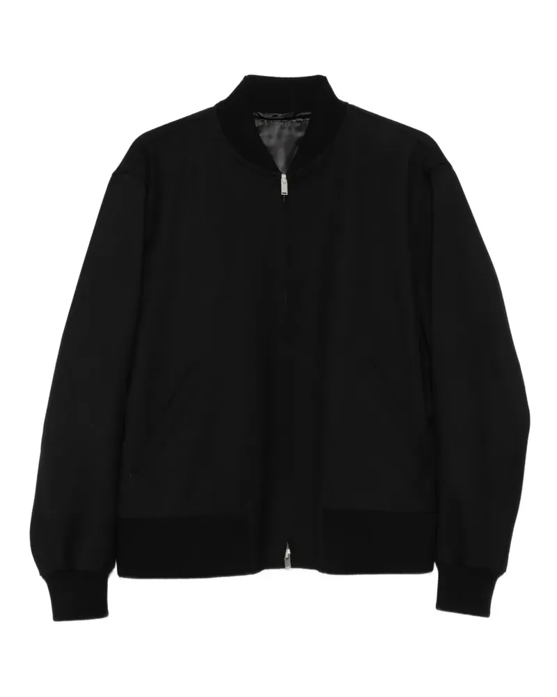LARDINI Bomberjacke mit Reißverschluss - Schwarz Schwarz