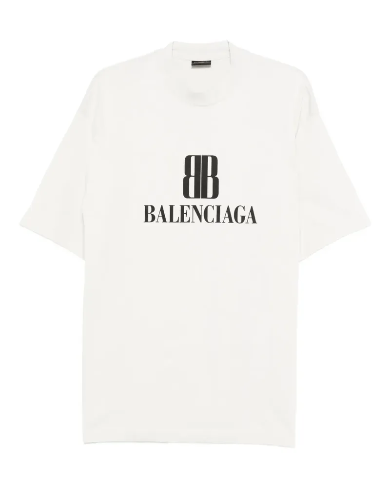 Balenciaga Nano BB T-Shirt - Grau Grau