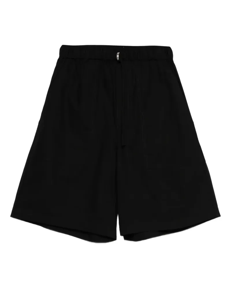 6397 Shorts mit aufgesetzter Tasche - Schwarz Schwarz