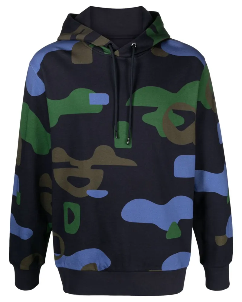 HUGO BOSS Hoodie mit grafischem Print - Blau Blau