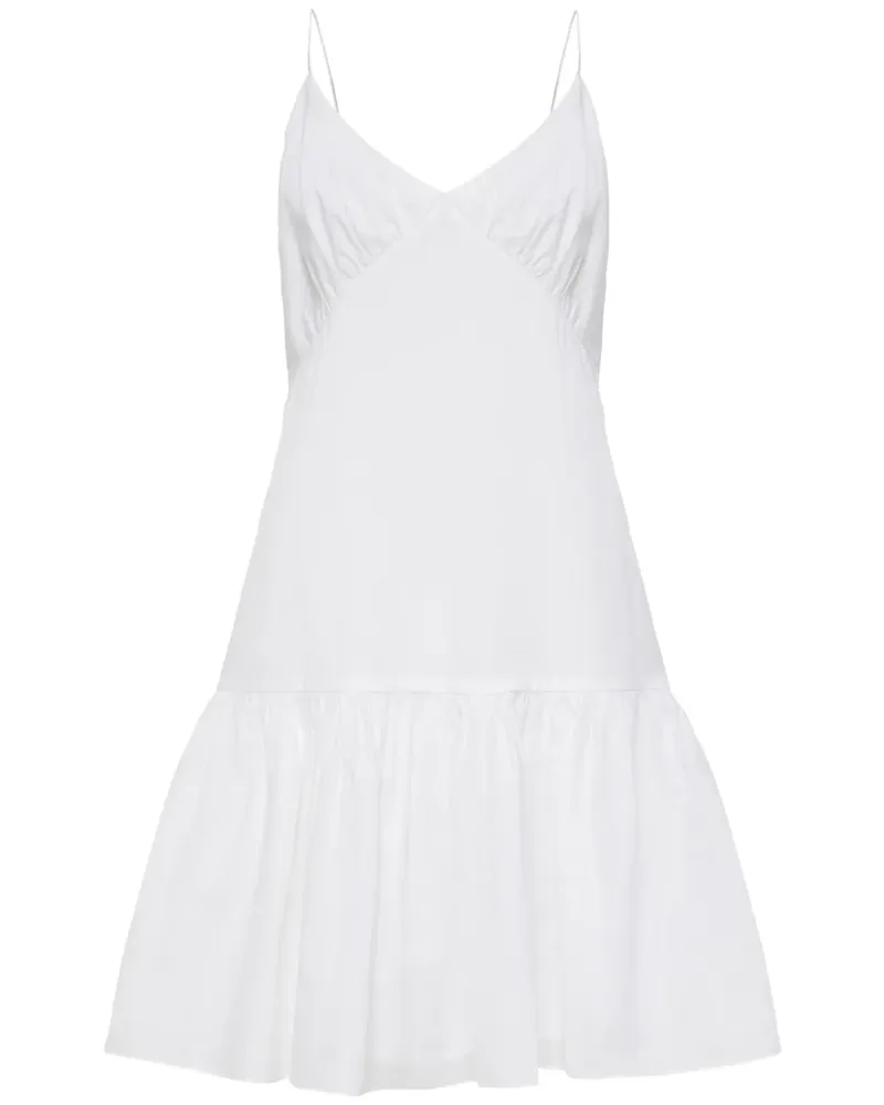 12 STOREEZ Klassisches Minikleid - Weiß Weiß