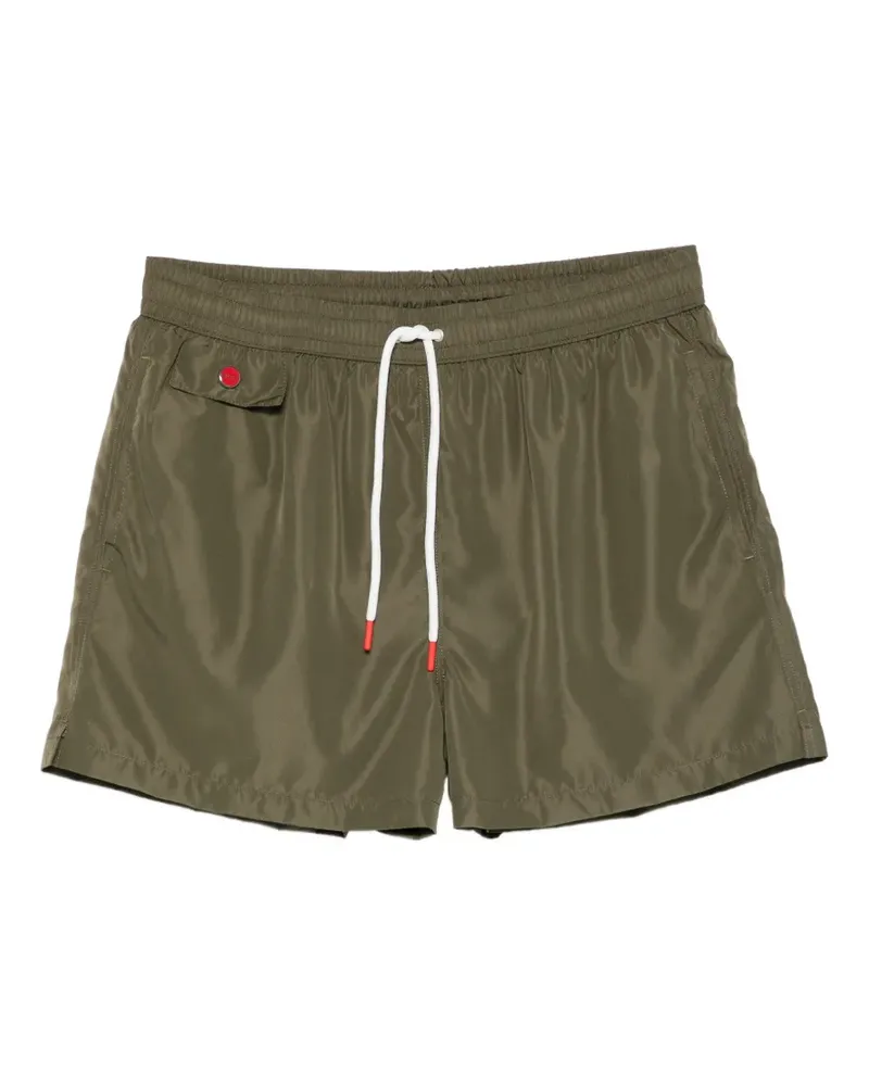 Kiton print beach shorts - Grün Grün
