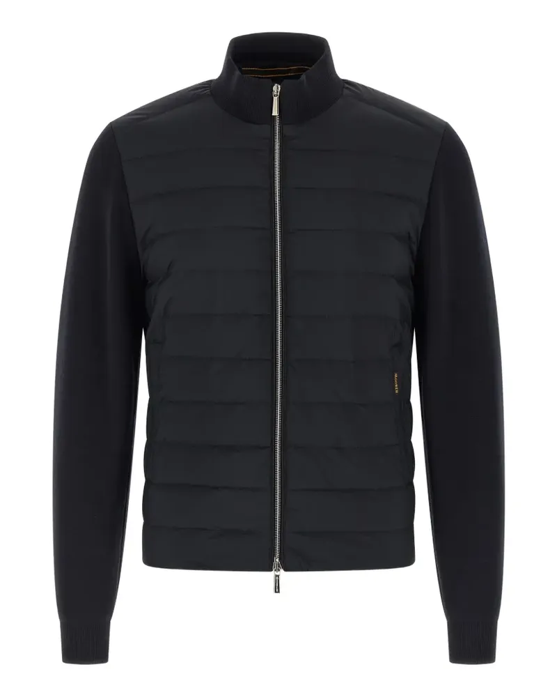 MOORER quilted zip jacket - Schwarz Schwarz