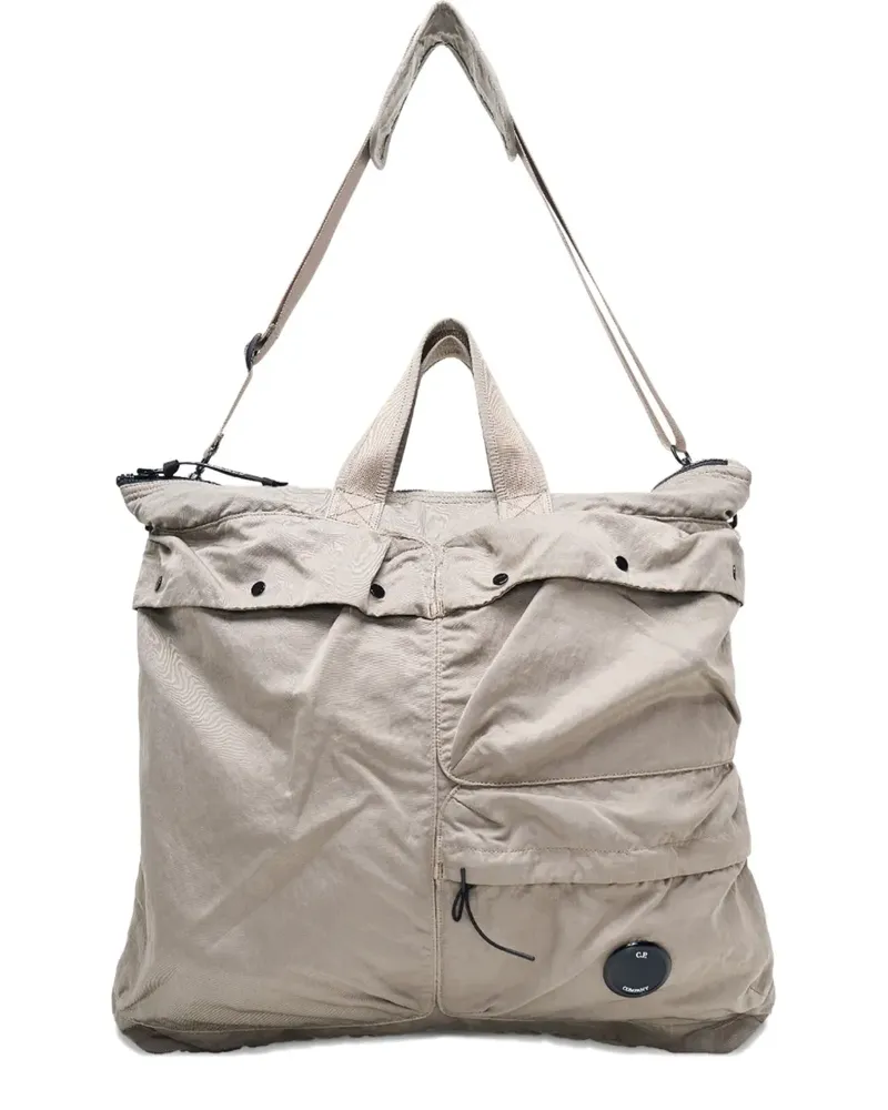 C.P. Company pocket nylon messenger bag - Grau Grau