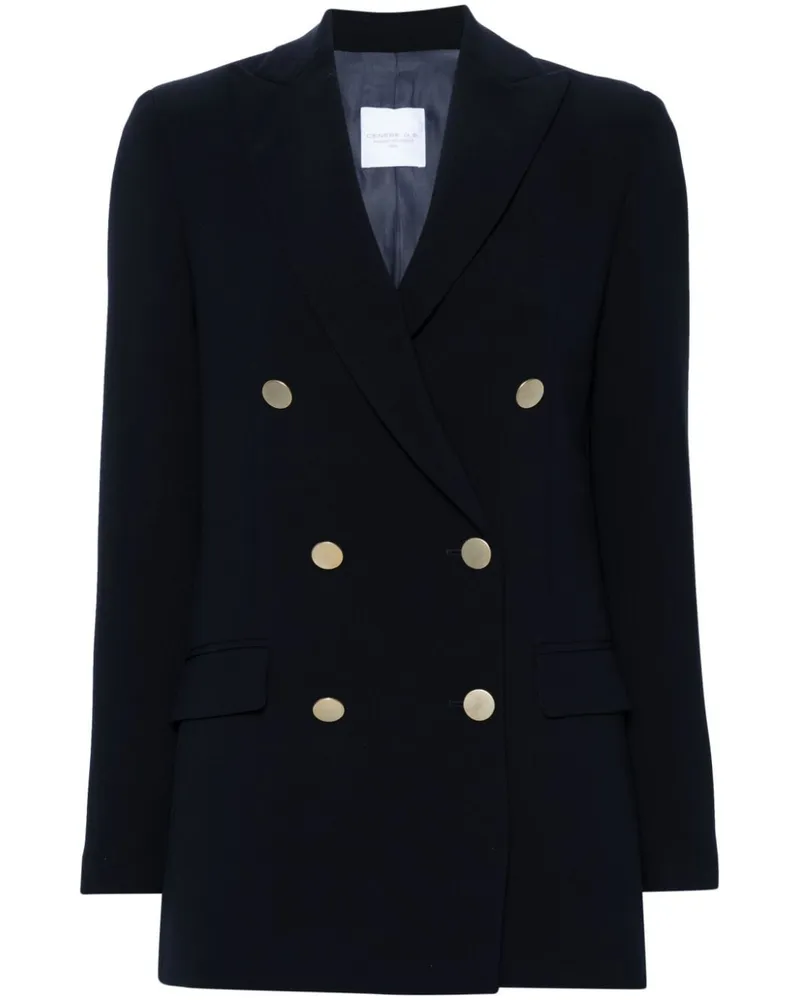 CENERE GB Doppelreihiger Blazer Blau