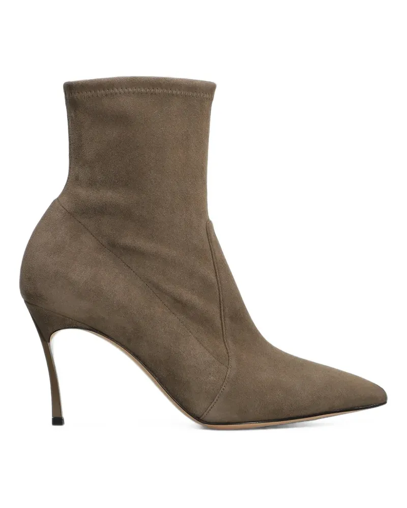 Casadei pointed-toe ankle boots - Braun Braun