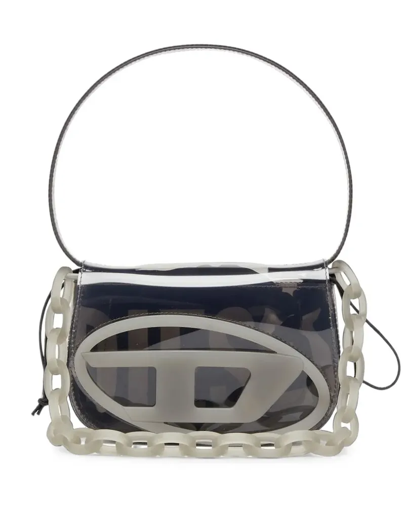 Diesel 1DR Tasche mit Logo-Detail - Grau Grau