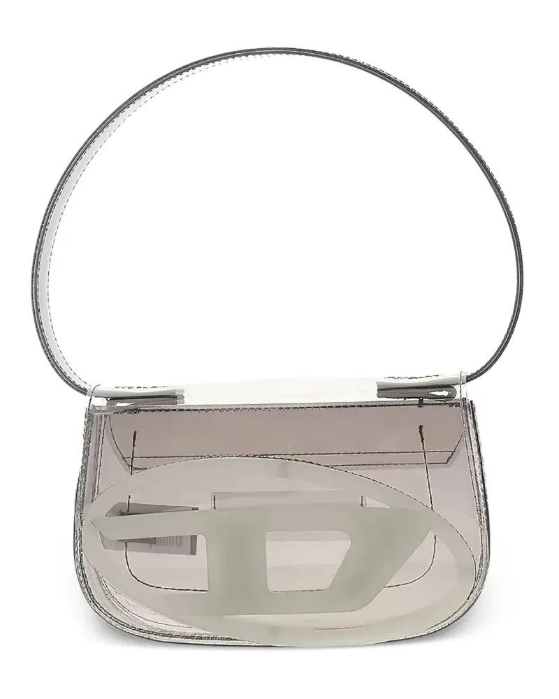 Diesel 1DR Tasche mit Logo-Detail - Grau Grau