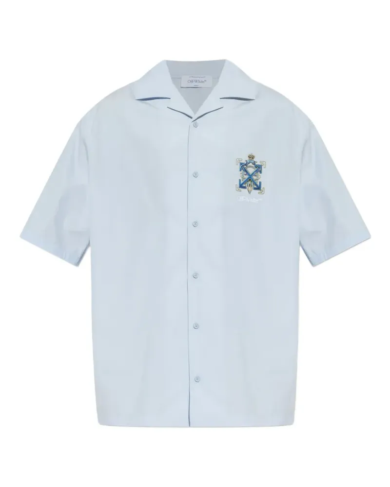 OFF-WHITE embellished shirt - Blau Blau
