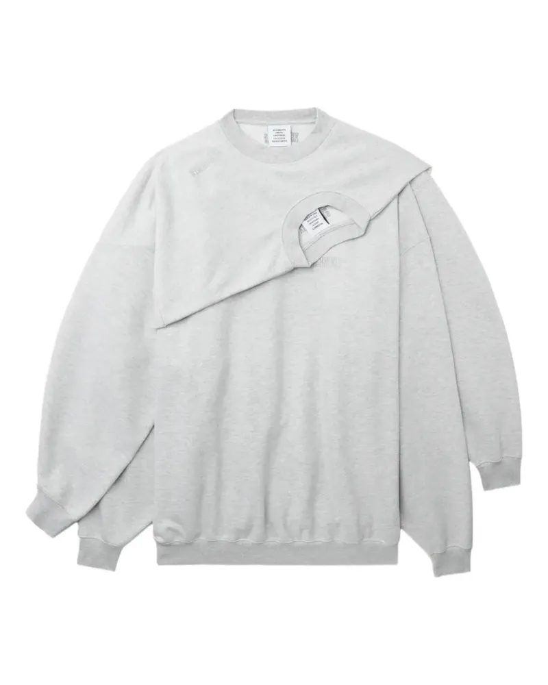 VETEMENTS Sweatshirt im Layering-Look - Grau Grau