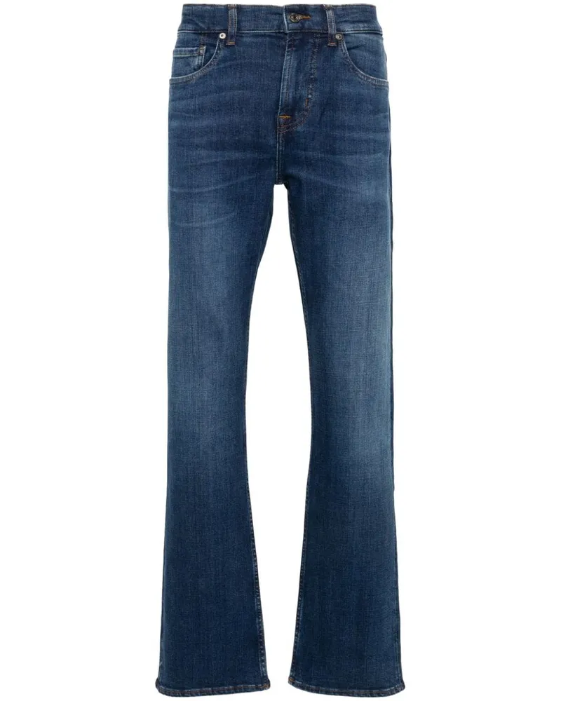 7 for all mankind Gerade Brett Jeans Blau