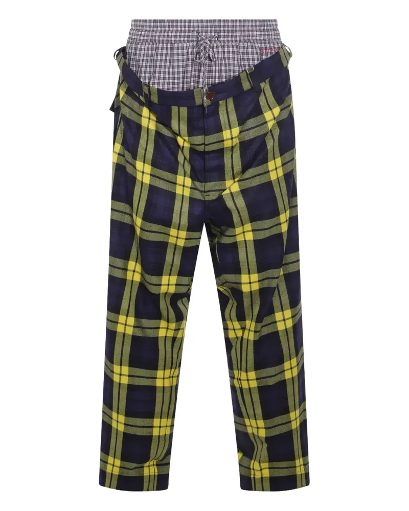Vivienne Westwood Builder Hose im Layering-Look - Blau Blau