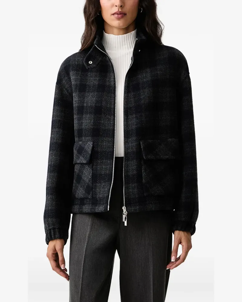 Mos Mosh Camille Jacke mit Karomuster - Blau Blau